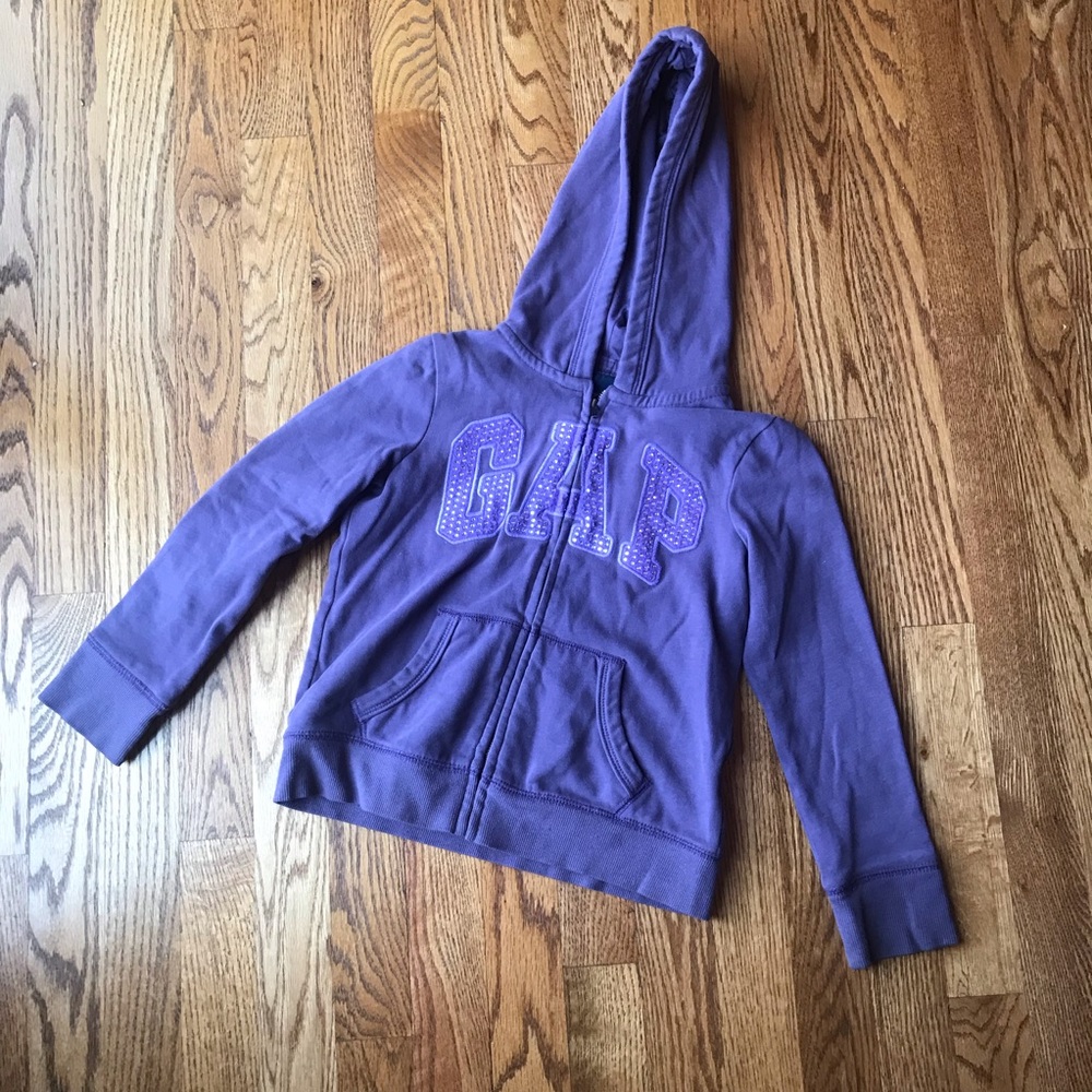 Gap Purple Zip Up Sweatshirt